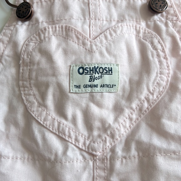 OshKosh B’gosh, pink heart overalls| 12M - Picture 5 of 5
